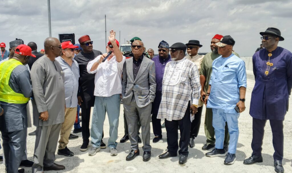 FCT Minister, Nyesom Wike, inspecting some projects in Abuja