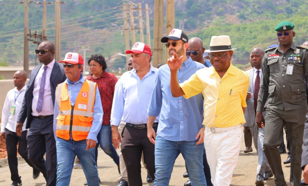 FCT Minister, Nyesom Wike, inspecting project in Abuja