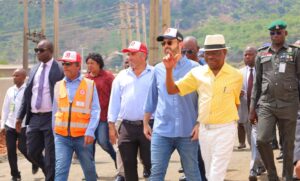 FCT Minister, Nyesom Wike, inspecting project in Abuja
