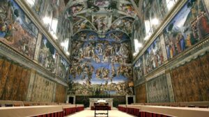 Sistine Chapel for the College of Cardinals that elects a new Pope