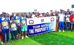 Team Bayelsa at the ongoing National Sports Festival holding in Ogun State