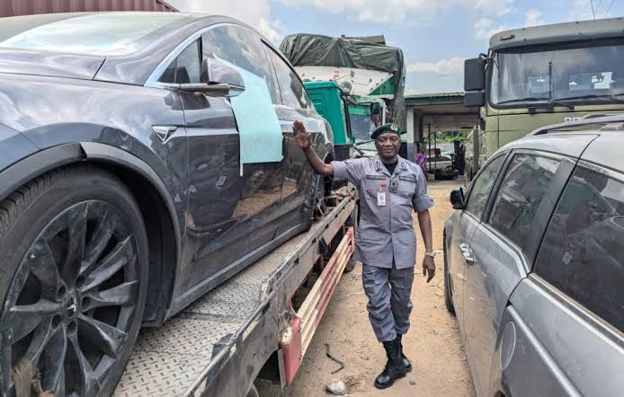Stolen cars intercepted by customs operatives at Apapa port, Lagos