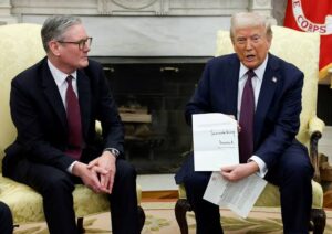 L-R: U.K. Prime Minister Keir Starmer and U.S President, Donald Trump