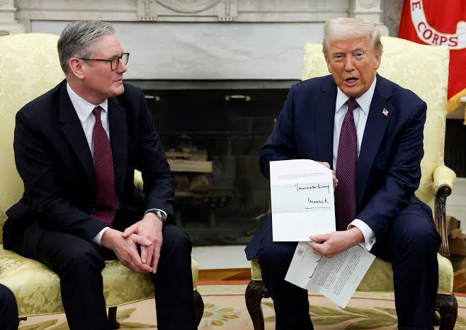 L-R: U.K. Prime Minister Keir Starmer and U.S President, Donald Trump