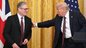 L-R: U.K. Prime Minister Keir Starmer and U.S President, Donald Trump