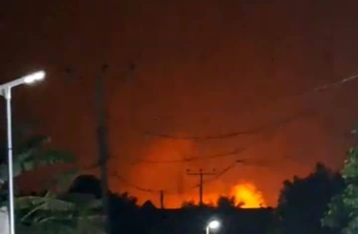 Scene of the. Explosion at Giwa Barrack, Borno