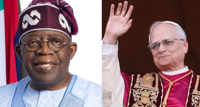 President Bola Tinubu and Pope Leo XIV