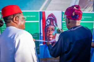 President Tinubu commissioning Lekki Deep Sea Port Access Road at the Dangote Refinery and Petrochemical Plant on Thursday in Lagos,