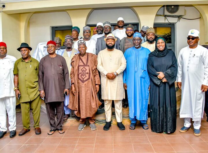 Ganduje leads APC NEC committee on condolence visit to Niger State Governor Bago