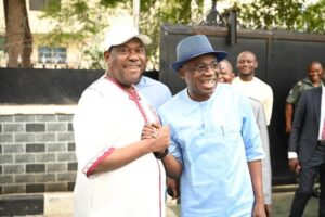 Benue State Governor, Hyacinth Alia and SGF George Akume