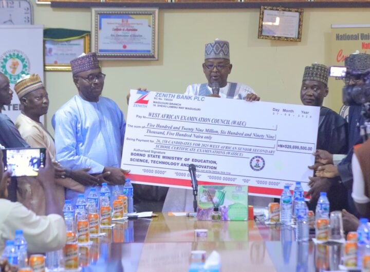 Borno Govt pays N529.6 million WASSCE fees for students