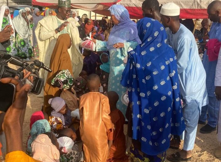 Commissioner for Women Affairs and Social Development, Hon. Zuwaira Gambo, personally joined the children in Eid-el-Kabir sallah celebration