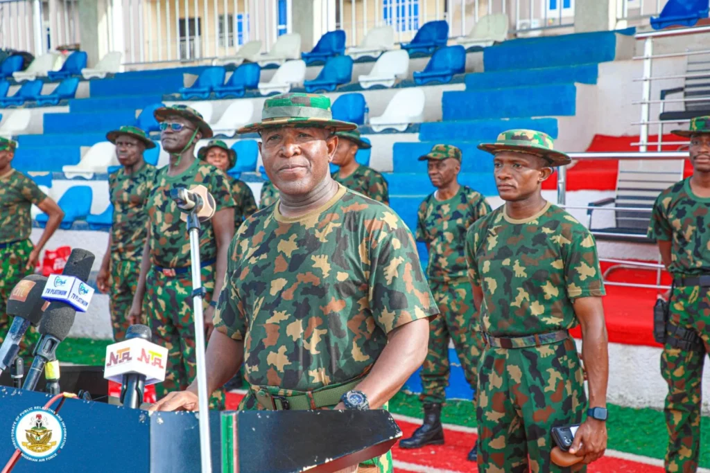 CAS Hassan Abubakar, speaking during the assurance during the Second Quarter Route March of the Nigerian Air Force (NAF), on Wednesday in Abuja.