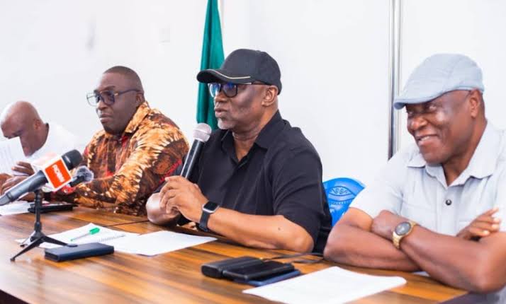 Rep. Ime Okon representing Itu/Ibiono Ibom federal constituency, presenting his midterm scorecard in Okoi Ita, Ibiono Ibom LGA of Akwa Ibom State.
