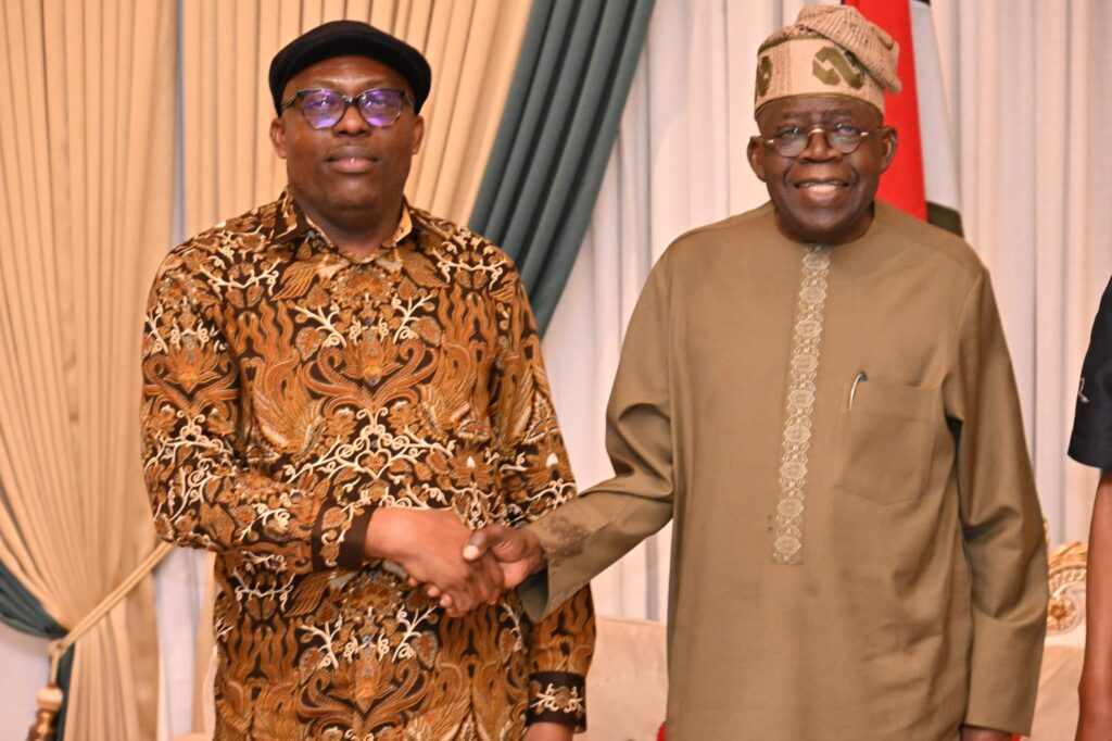 UPDATED: Why I defected from PDP to APC –Rivers Governor Fubara 2 Suspended Rivers State Governor, Siminalayi Fubara and President Bola Tinubu after the peace talk in Abuja