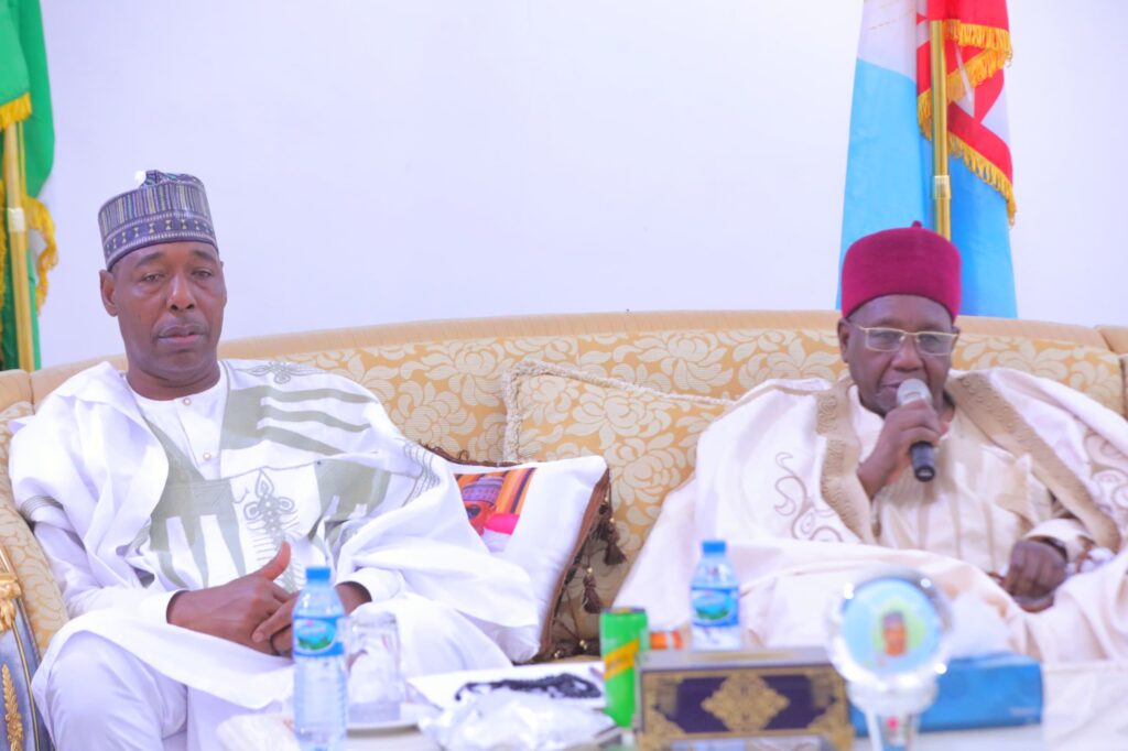 Borno State Governor, Babagana Zulum on Friday paid sallah homage to the Shehu of Borno, Dr. Abubakar ibn Umar Garbai El-Kanemi