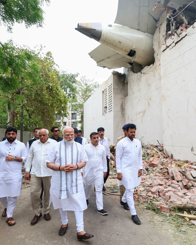 How I miraculously escaped from Air India plane crash – British survivor 4 Indian Prime Minister Narendra Modi visits the scene of Air India plane crash