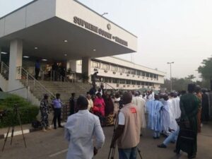 JUSUN (judiciary workers) strike at Supreme Court
