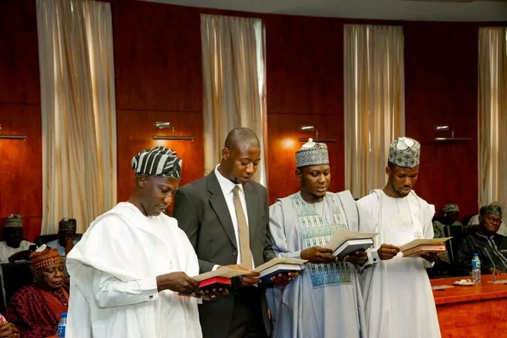 Kaduna Governor, Uba Sani swears political appointees