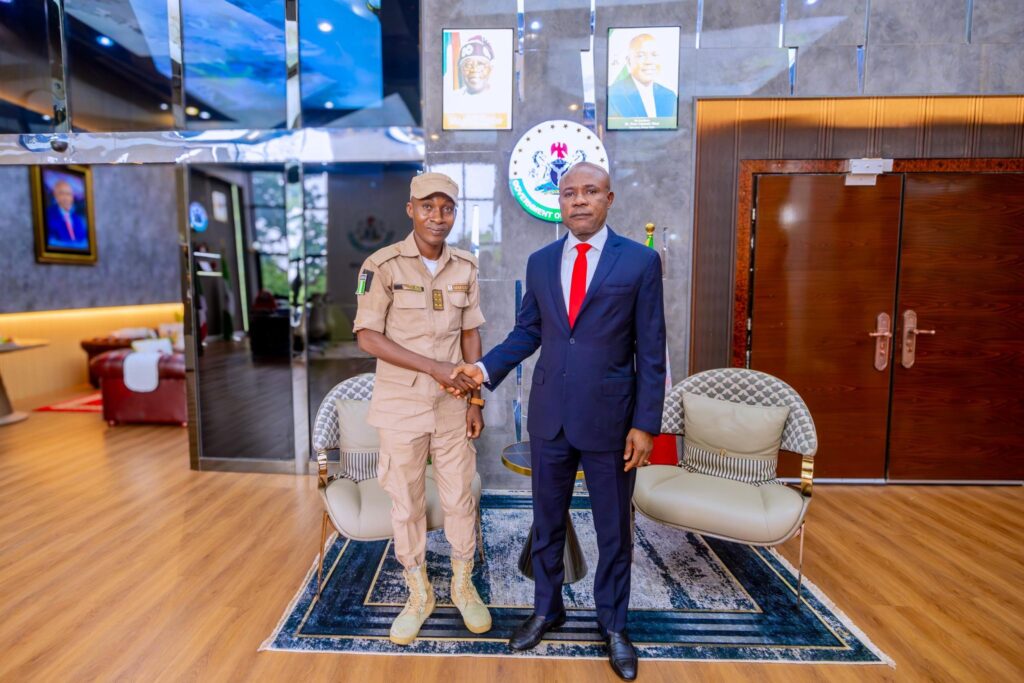 Mbah receives Immigration officer who attended fleeing Enugu billionaire ritualist
