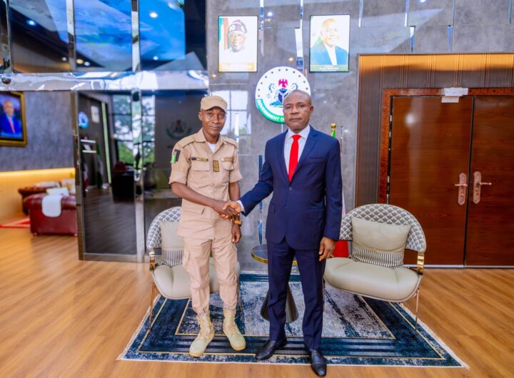 Mbah receives Immigration officer who attended fleeing Enugu billionaire ritualist