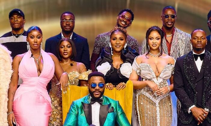 Big Brother Naija host Ebuka and housemates
