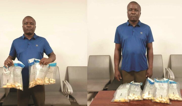 NDLEA arrests man for ingesting cocaine