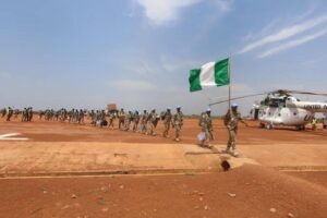 Nigerian Army troops deployed for peacekeeping mission