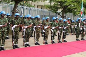Nigerian Army troops deployed for peacekeeping mission