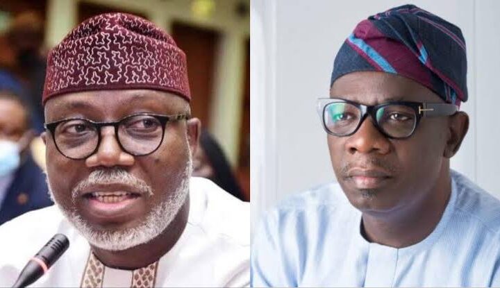 Ondo PDP Governorship candidate, Agboola Ajayi and Governor Lucky Aiyedatiwa of APC.