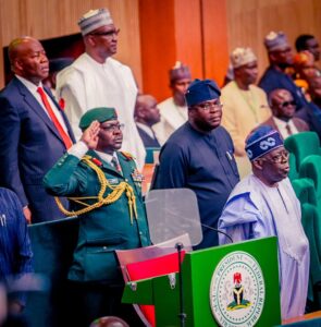 President Bola Tinubu addressing National Assembly