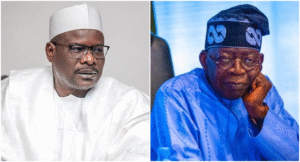 Senator Ali Ndume and President Bola Tinubu