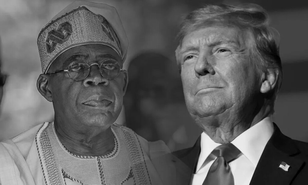 President Bola Tinubu and U.S President, Donald Trump