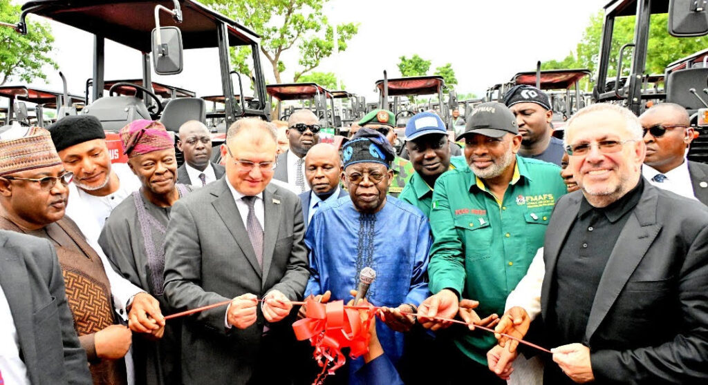 President Bola Tinubu commissioning 2,000 tractors for nationwide deployment