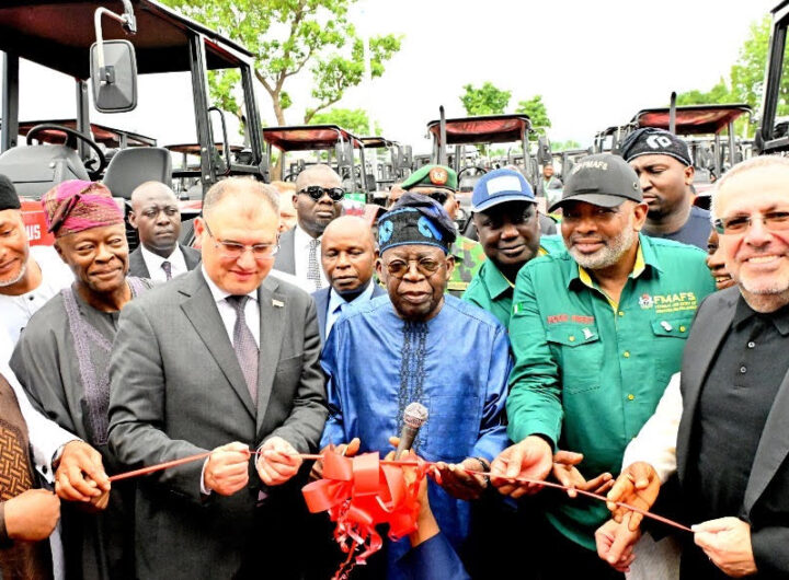 President Bola Tinubu commissioning 2,000 tractors for nationwide deployment