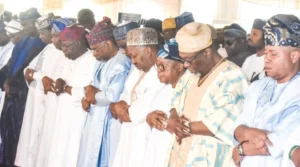 President Bola Tinubu amongst others preformed the Eid-al-Adha prayers at the Dodan Barracks in Lagos.