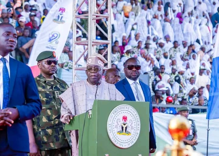 President Bola Tinubu during a his working visit to Kaduna State
