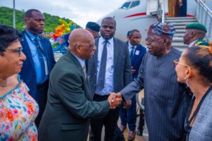 Governor General of Saint Lucia, Mr Cyril Errol Melchiades Charles, welcomed President Tinubu to Saint Lucia on Saturday.