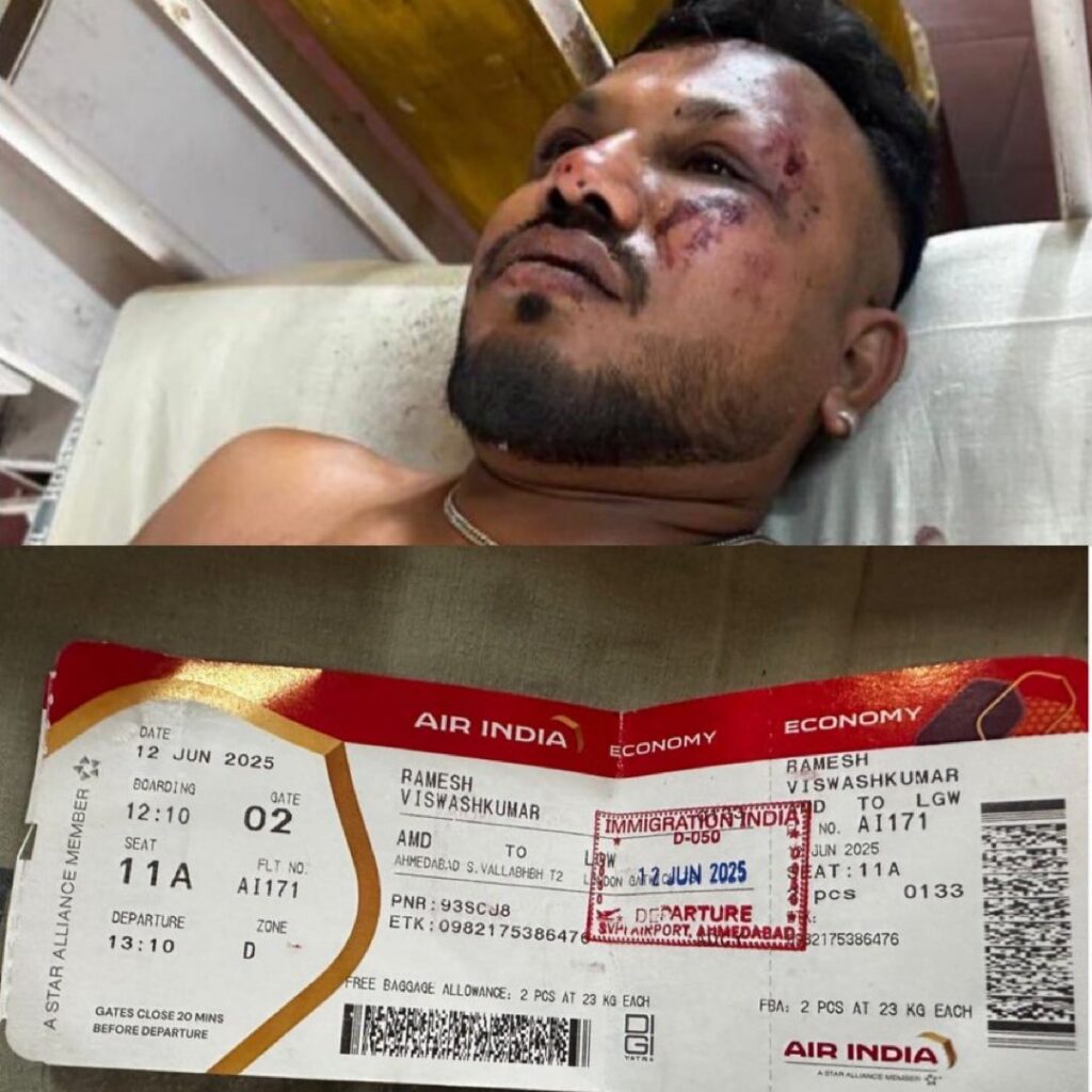 How I miraculously escaped from Air India plane crash – British survivor 2 Ramesh Viswashkumar, the British man and sole survivor of an air crash that killed around 241 people today in Ahmedabad,