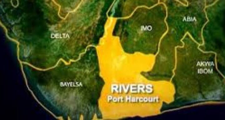 Rivers State map in South South Nigeria