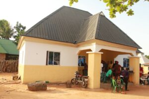 4-bedroom bungalow built for the late Chief Okinya Ogbaoso at Nkumoro, Mbeke Ishieke Community, Ebonyi State.