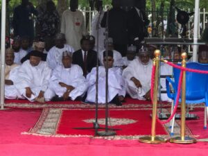 Vice President Kashim Shettima joins Muslim faithful in observing Eid al-Adha prayers