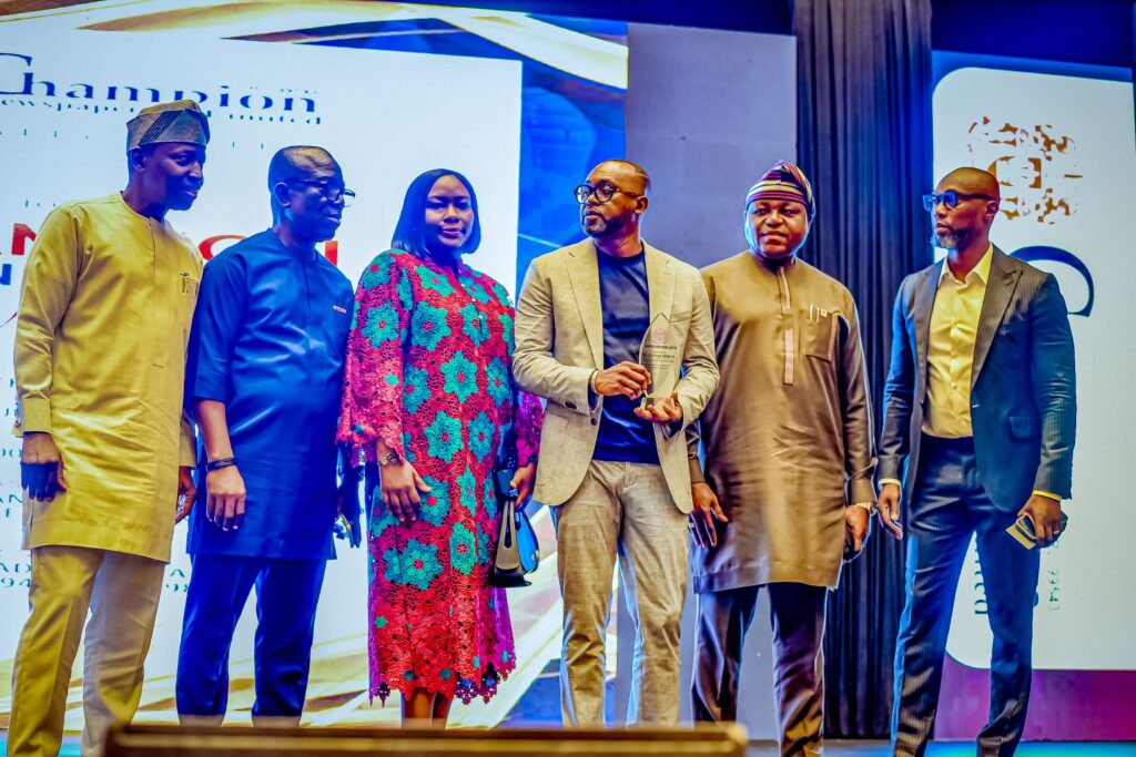 NNPC's Soneye crowned Media Manager of the Year 2 NNPC Limited spokesman, Mr. Olufemi Soneye (3rd right) proudly displays his 2024 Media Manager of the Year Award, a testament to his exceptional communication skills.