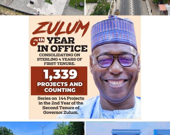 The 2025 Trail Blazing multimedia campaign to celebrate Professor Babagana Umara Zulum’s brand and resounding achievements in Borno State’s post-insurgency phase shall kick off next week. This year’s tradition shall showcase some of the additional 144 capital-intensive projects delivered by Zulum and his team between May 29, 2024 and May 28, 2025.