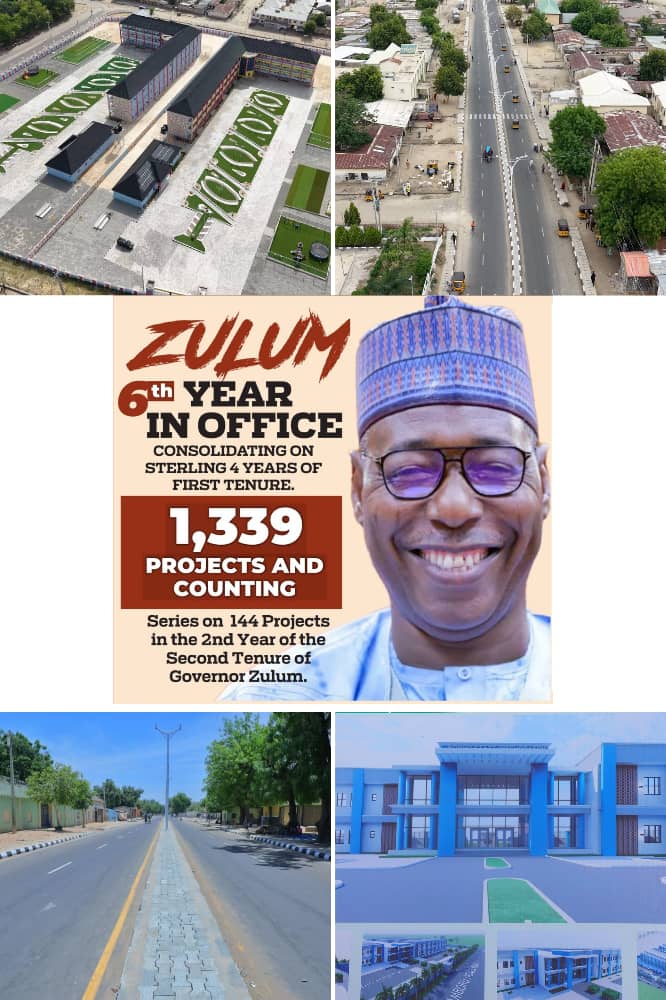 The 2025 Trail Blazing multimedia campaign to celebrate Professor Babagana Umara Zulum’s brand and resounding achievements in Borno State’s post-insurgency phase shall kick off next week. This year’s tradition shall showcase some of the additional 144 capital-intensive projects delivered by Zulum and his team between May 29, 2024 and May 28, 2025.