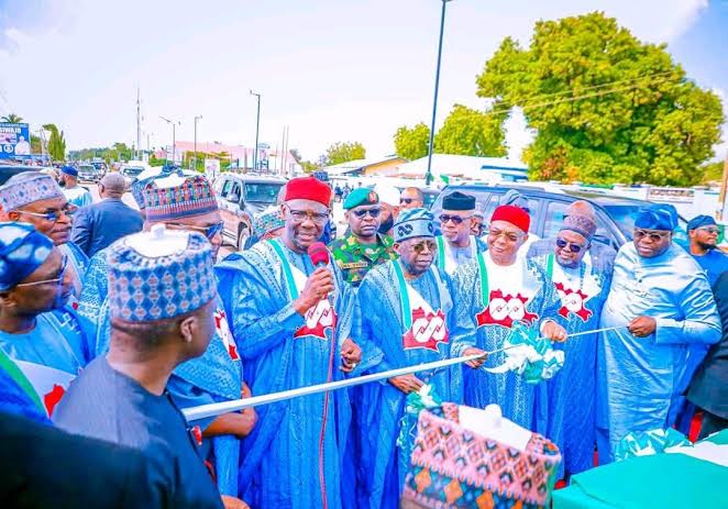 President Bola Tinubu commissioning project in Lafia-, Nasarawa State capital