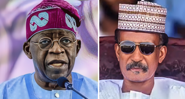 President Bola Tinubu and Colonel Abubakar Dangiwa Umar