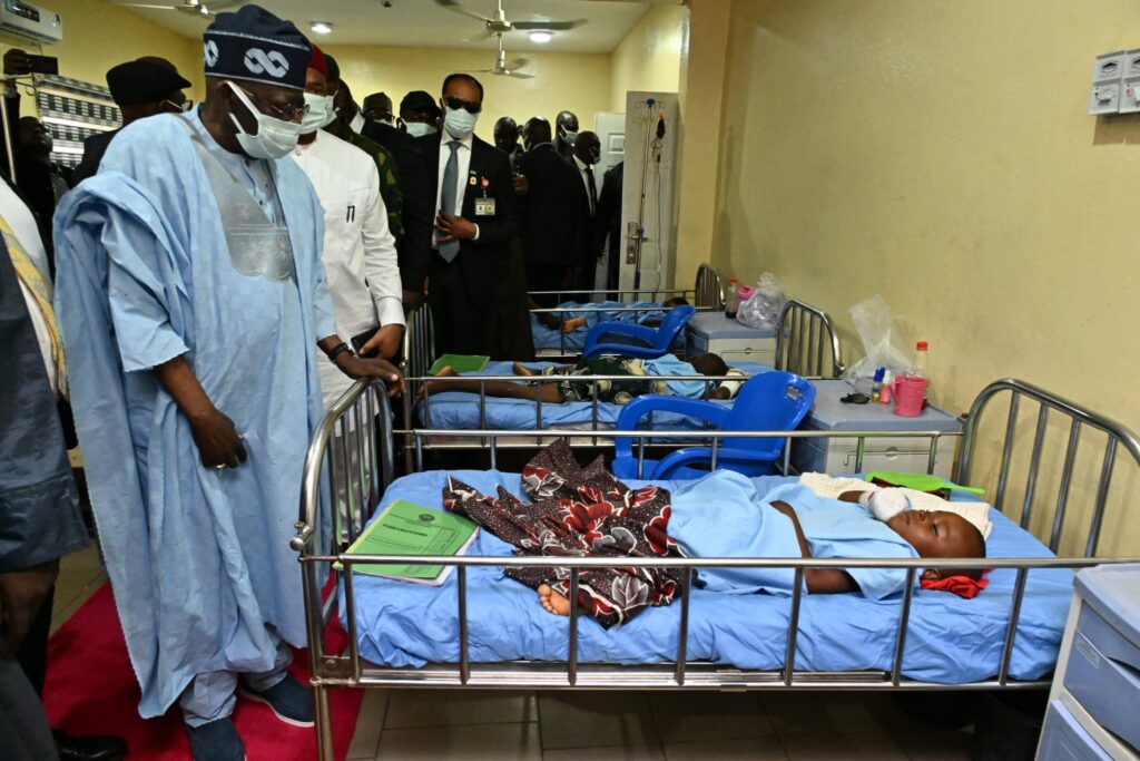 President Bola Tinubu on Tuesday visited Benue State to condole with victims of herdsmen attack