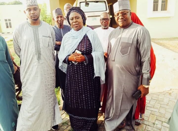 From right: The Executive Chairman of Hawul Local Government Area of Borno state, Hon. Hussaini Malgwi, the Special Adviser to President Bola Ahmed Tinubu, Dr. Salma Anas Kolo and other dignitaries during assessment visit to Federal Orthopaedic Hospital, Azare Yesterday.