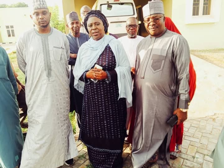 From right: The Executive Chairman of Hawul Local Government Area of Borno state, Hon. Hussaini Malgwi, the Special Adviser to President Bola Ahmed Tinubu, Dr. Salma Anas Kolo and other dignitaries during assessment visit to Federal Orthopaedic Hospital, Azare Yesterday.